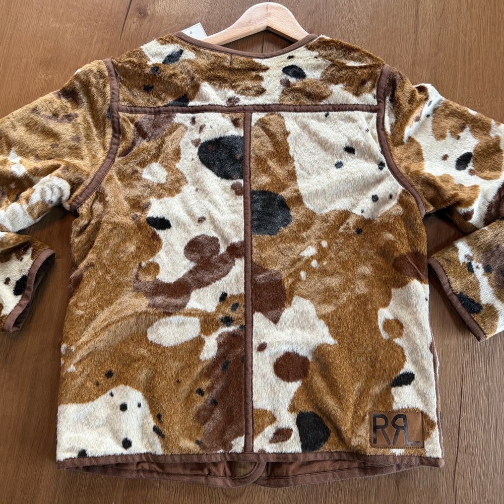 Ralph Lauren Double RL Brown and Cream Jacket - Picture 3 of 6